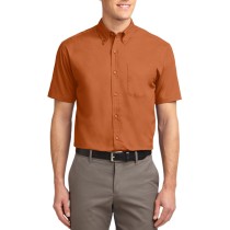 Port Authority® camisa de manga corta resistente a las arrugas. S508 anaranjado texas