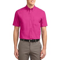 Port Authority® camisa de manga corta resistente a las arrugas. S508 rosa tropical