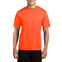 Sport-Tek® Camiseta de manga corta, ligera y absorbente, resistente a la decoloración. ST350 anaranjado neón