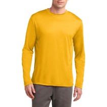 Sport-Tek® Camiseta de manga larga. Ligera y absorbente, resistente a la decoloración. ST350LS amarillo oro