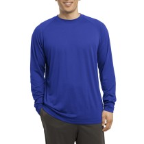 Sport-Tek® Camiseta de manga larga y cuello redondo, alto rendimiento. ST700LS azul rey