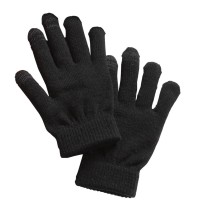 Sport-Tek® guantes abrigadores, especiales para pantallas táctiles. STA01 negro