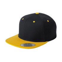 Sport-Tek® Gorra estructurada de perfil alto y ajuste perfecto. STC19 negro/amarillo oro