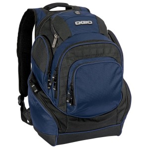 OGIO® Mastermind Pack. Mochila ideal para ejecutivos o estudiantes. 108091 azul marino/negro