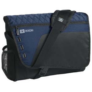 OGIO® Vault Messenger Maletín organizador. 417012 azul marino/negro
