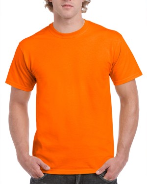 Gildan® Camiseta cuello redondo, algodón pesado. 5000 anaranjado seguridad