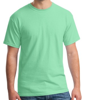 Gildan® Camiseta cuello redondo, algodón pesado. 5000 verde menta