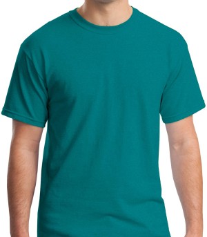 GILDAN® Camiseta cuello redondo, algodón pesado. 5000 jade antiguo