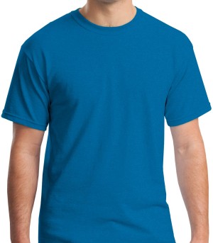 Gildan® Camiseta cuello redondo, algodón pesado. 5000 zafiro antiguo
