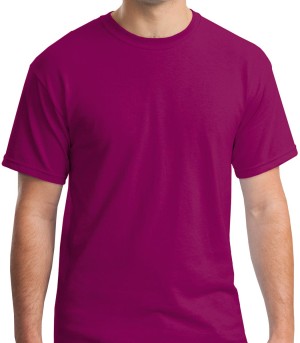 Gildan® Camiseta cuello redondo, algodón pesado. 5000 mora