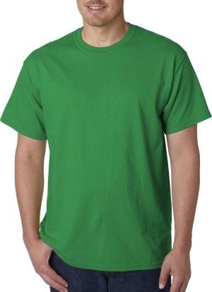 Gildan® Camiseta cuello redondo, algodón pesado. 5000 verde pasto