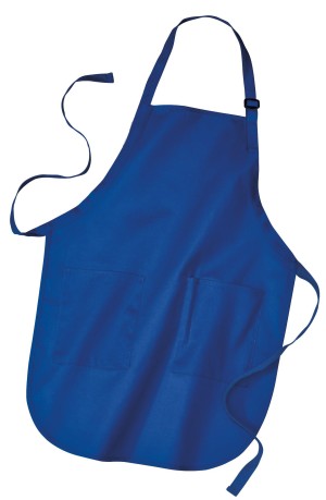 Port Authority® Delantal completo con bolsillos. A500 azul rey