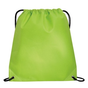 Bolso de polietileno con jareta Port Authority®. B157 verde lima