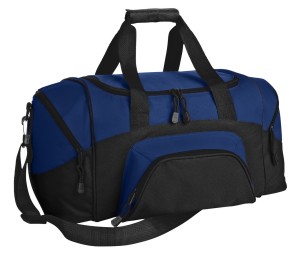 Pequeña maleta deportiva bicolor Port Authority®. BG990S azul rey/negro