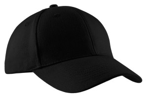 Gorra estructurada de algodón Port Authority®. CP82 negro