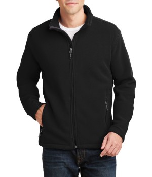 Port Authority® Suave y abrigadora chamarra polar para caballero. F217 negro