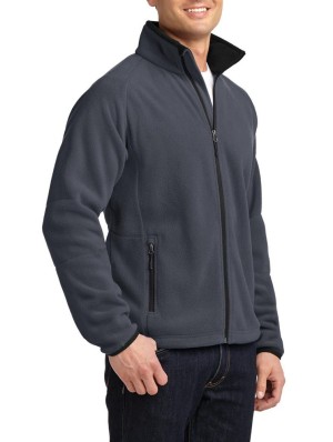 Port Authority® Chamarra polar de estilo urbano para caballero. F229 gris acorazado/negro