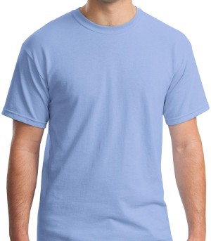 Gildan® Camiseta cuello redondo, algodón pesado. 5000 azul carolina