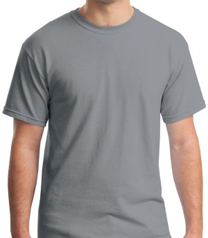 Gildan® Camiseta cuello redondo, algodón pesado. 5000 grava