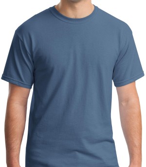 Gildan® Camiseta cuello redondo, algodón pesado. 5000 azul índigo