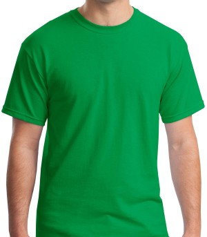 GILDAN® Camiseta cuello redondo, algodón pesado. 5000 verde irlandés