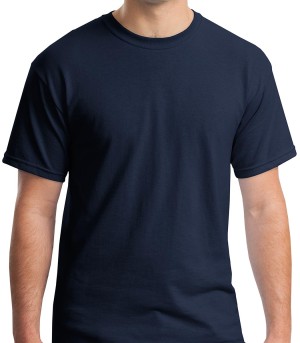 Gildan® Camiseta cuello redondo, algodón pesado. 5000 azul marino