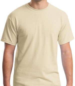 Gildan® Camiseta cuello redondo, algodón pesado. 5000 arena