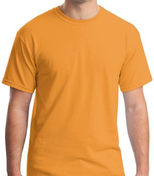 Gildan® Camiseta cuello redondo, algodón pesado. 5000 anaranjado tennessee