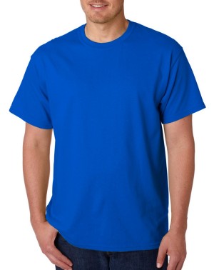 Gildan® Camiseta cuello redondo, algodón pesado. 5000 azul neón