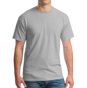 Gildan® Camiseta cuello redondo, algodón pesado. 5000 gris hielo