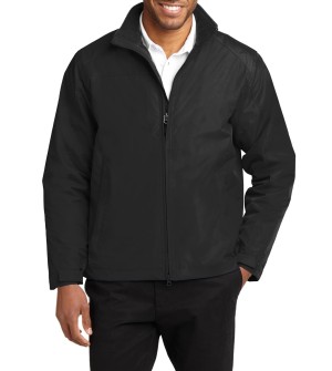 Port Authority® Chamarra clásica para hombre con cierre de doble sentido. J354 negro