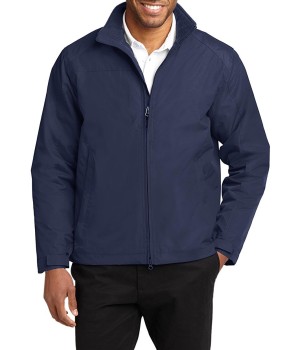 Port Authority® Chamarra clásica para hombre con cierre de doble sentido. J354 azul marino