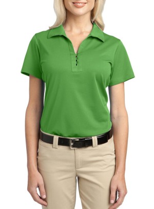 Port Authority® Blusa polo para dama con protección UV, ideal para uniforme. L527 verde cactus