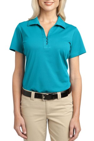Port Authority® Blusa polo para dama con protección UV, ideal para uniforme. L527 cerceta