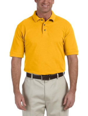 Harriton® camisa polo de algodón tejido piqué, manga corta, variedad de colores. M200 rayo de sol