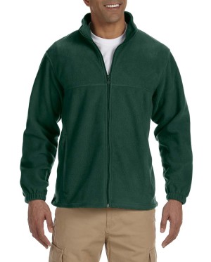 Harriton® Chamarra de suave tela polar, con cierre y dos bolsillos. M990 verde cazador