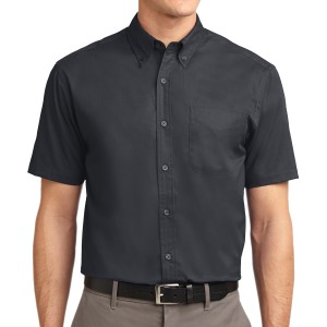 Port Authority® camisa de manga corta resistente a las arrugas. S508 azul marino