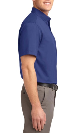 Port Authority® camisa de manga corta resistente a las arrugas. S508 azul mediterráneo