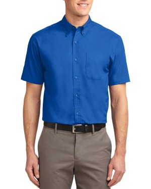 Port Authority® camisa de manga corta resistente a las arrugas. S508 azul intenso