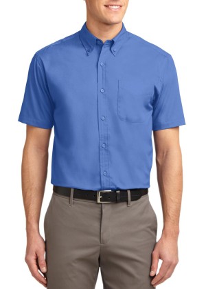 Port Authority® camisa de manga corta resistente a las arrugas. S508 azul ultramarino