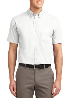 Port Authority® camisa de manga corta resistente a las arrugas. S508 blanco