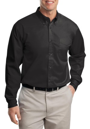 Port Authority® Camisa de manga larga de fácil cuidado. S608 negro