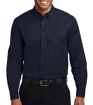 Port Authority® Camisa de manga larga de fácil cuidado. S608 azul marino clásico