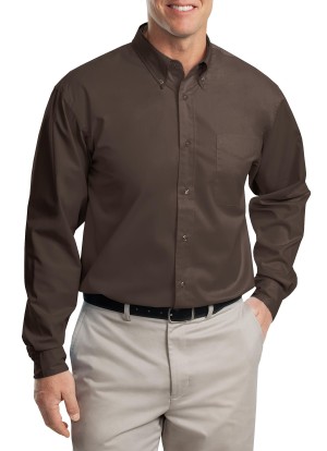 Port Authority® Camisa de manga larga de fácil cuidado. S608 grano de café