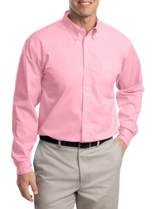 Port Authority® Camisa de manga larga de fácil cuidado. S608 rosa claro