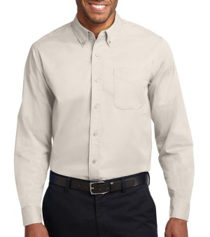 Port Authority® Camisa de manga larga de fácil cuidado. S608 beige claro