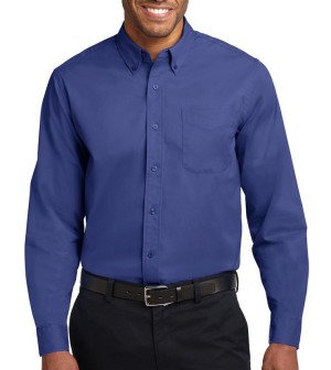 Port Authority® Camisa de manga larga de fácil cuidado. S608 azul mediterráneo