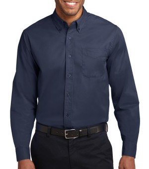 Port Authority® Camisa de manga larga de fácil cuidado. S608 azul marino