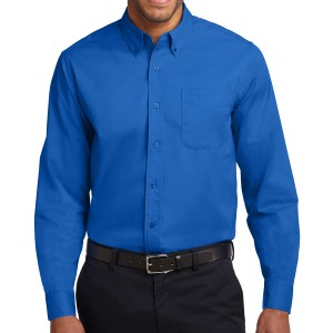 Port Authority® Camisa de manga larga de fácil cuidado. S608 azul intenso