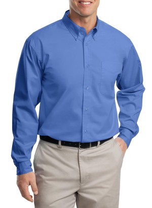 Port Authority® Camisa de manga larga de fácil cuidado. S608 azul ultramarino